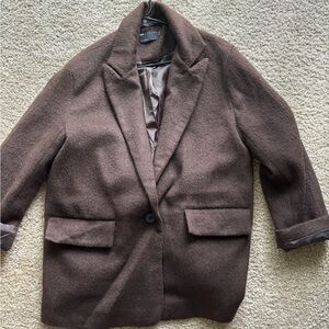 ASOS Women’s Dark Brown Pea Coat